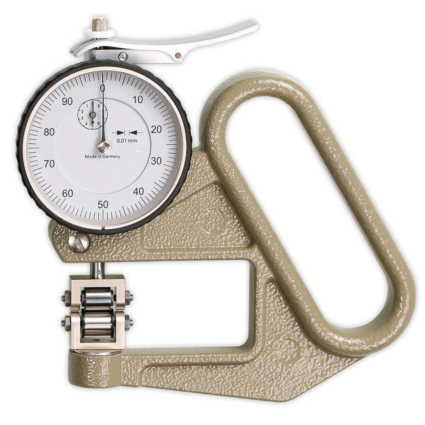 KAFER Dial Thickness Gauge J 50 R - Roller Contact WITH Side Discs - Reading: 0.01 mm