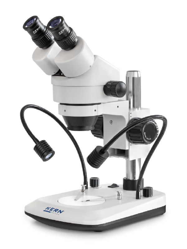 Kern OZL 474 Stereo Zoom Microscopes Trinocular HWF Eyepiece 10× Ø 20.0 mm , Zoom 0,7 x - 4,5 x , Illumination 3W LED (Incident)