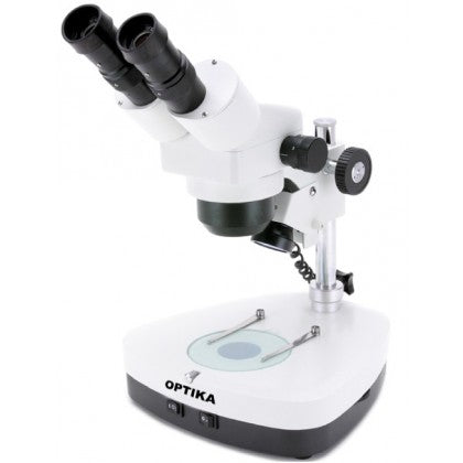 LAB 2 Stereozoom microscope 10x...40x, incident halogen lighting & transmitted - OPTIKA