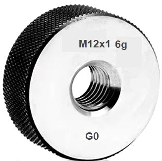 Metric Thread Ring Gauges (Go) Code No P9024-G12-4 Size M12x1 With UKAS Certificate of Calibration