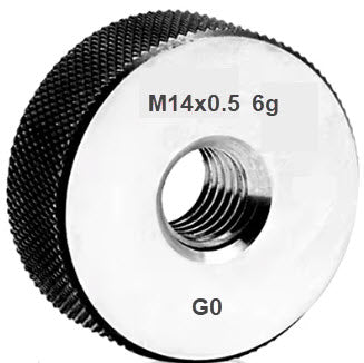 Metric Thread Ring Gauges (Go) Code No P9024-G14-6 Size M14x0.5 With UKAS Certificate of Calibration
