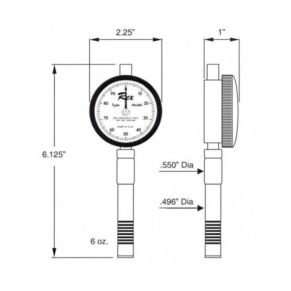 REX 1600-A Durometer Description : Type A Durometer
