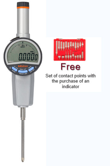 Mitutoyo 543-731B (0.01mm/0.001mm) ABSOLUTE Digital Indicator ID-CX Flat Back 0-50mm (0-2″) 8mm stem