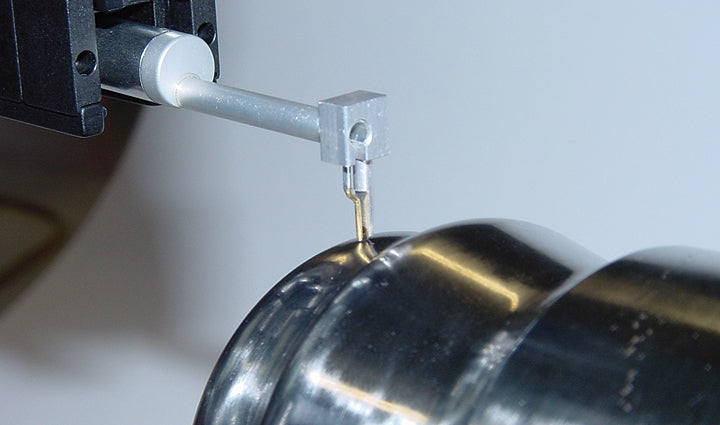 Diavite Tracer KKH with skid, concave/vex surface, 8 mm, 5 µm/90° for VH/VHF, Article code: KKH-08/10/90/5