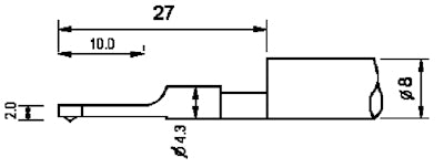 Diavite Tracer with skid for gear tooth flanks ZH, 5 µm/90°, Article code: ZH-00/00/90/5