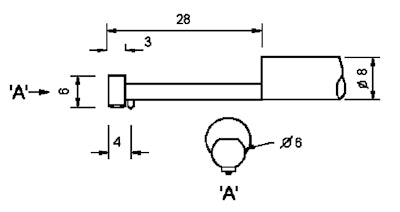 Diavite AH-00/00/90/2 Axis and Knives Tracer to measure small axis, knives, edges and wires