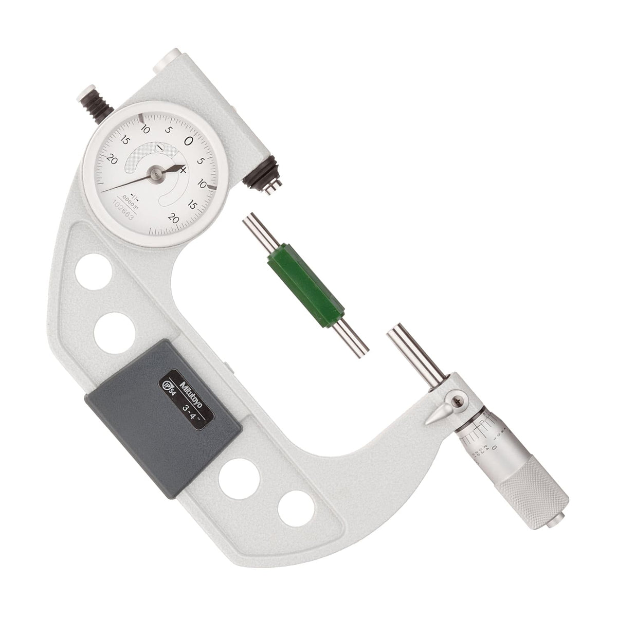 Mitutoyo Indicating Micrometer with Button Left 510-134