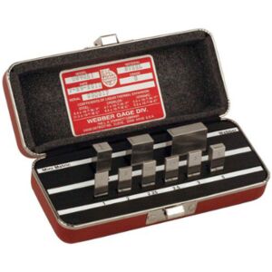 STARRETT RS9.MA1 Grade 0, 1mm thru 25mm Size, 9 Piece, Steel Material Rectangular Gauge Block Set