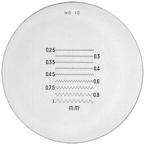 854-7002 optical comparators with 5 reticles 7X, 25mm