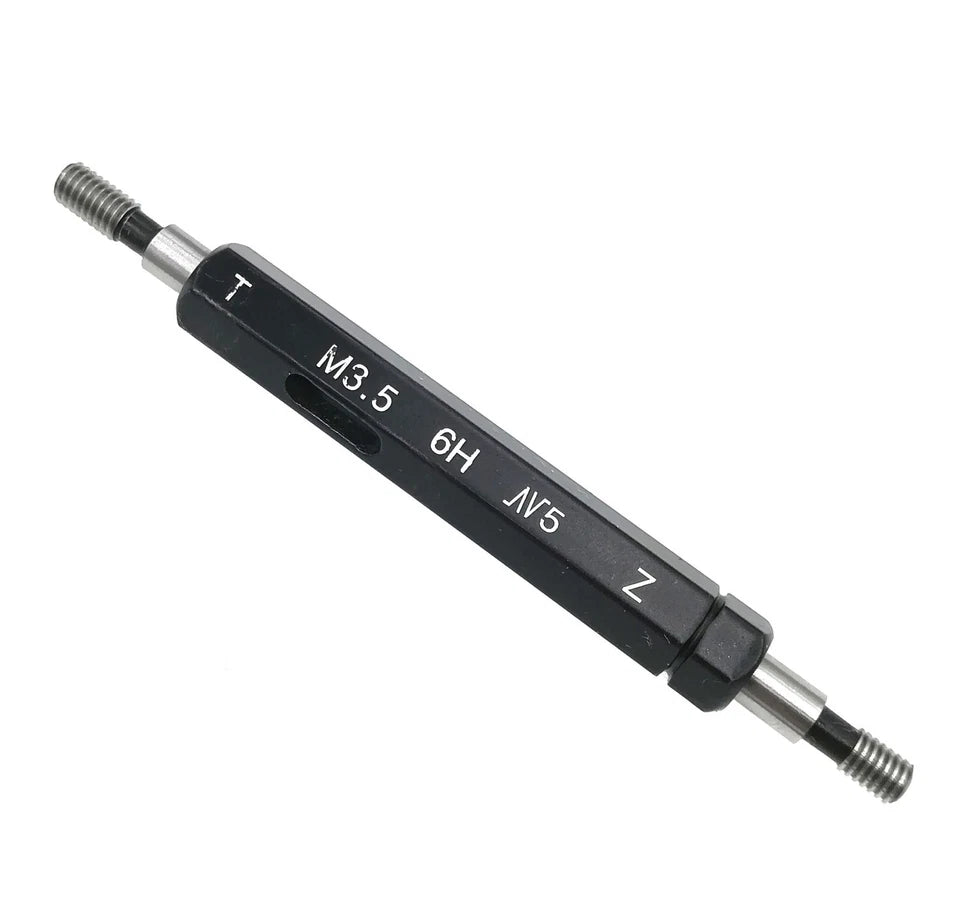 Metric Thread Plug Gauges Go No Go Class 6H Size M3.5 x 0.35 Code P9023-M3.5-2