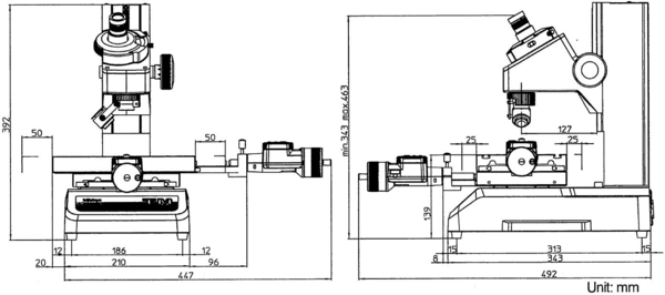 M-505B Toolmaker Microscope 50x50mm 176-818D