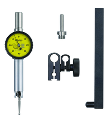 Dial Test Indicator, Pocket Type 0.8mm, 0.01mm, D=4/8 mm Stem, with Bracket 513-517-10T