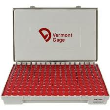 Vermont Metrc Pin gauge set 1.30 - 4.98mm Plus .005mm Tolerance 185 pins 102100200