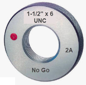 UNC Ring Gauge Class 2A (No-Go) Size 1-1/2"-6UNC Code Number P9028-N1126 With UKAS Certificate of Calibration