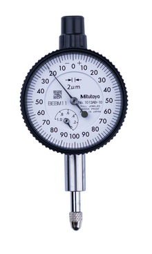 Dial Gauge, Lug Back, ISO Type Jewelled Bearing, 1mm, 0,002mm 1013S-10