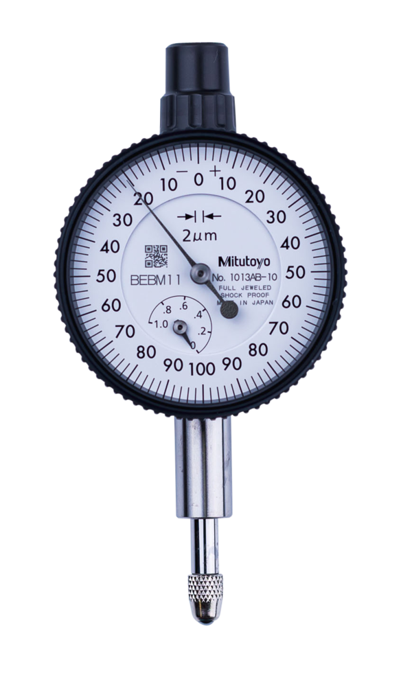 Dial Gauge, Lug Back, ISO Type Jewelled Bearing, 1mm, 0,002mm 1013A-10