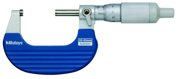 Mitutoyo Ratchet Thimble Micrometer  25-50mm, 0,01mm 102-702