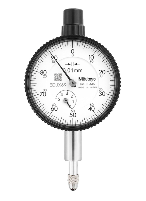 Dial Gauge, Flat Back, ISO Type 5mm, 0,01mm 1044SB .01mm x 5mm