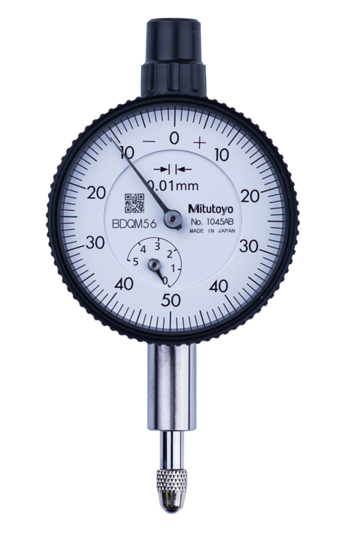 Dial Gauge, ISO Type 5mm, 0,01mm 1045AB Flat back 40mm diameter