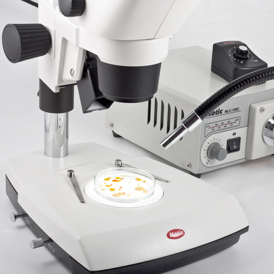 SMZ-171-BLED Binocular Microscope 7.5X-50X with 10x Eyepiece Part no. 1100200600754 45º inclined