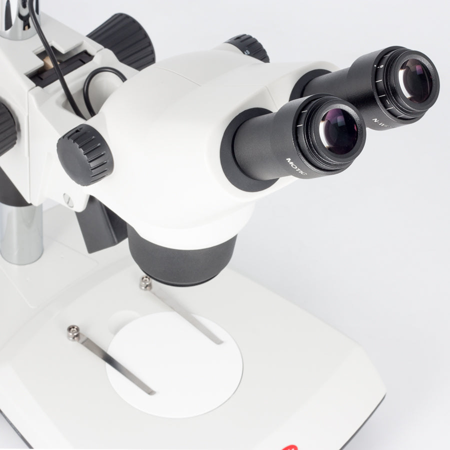 SMZ-171-BLED Binocular Microscope 7.5X-50X with 10x Eyepiece Part no. 1100200600754 45º inclined