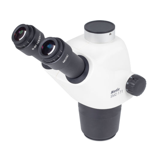 Motic SMZ-171 TH Trinocular Microscope head 7.5X-50X with 10x Eyepiece Part no. 1100200600761 45º inclined