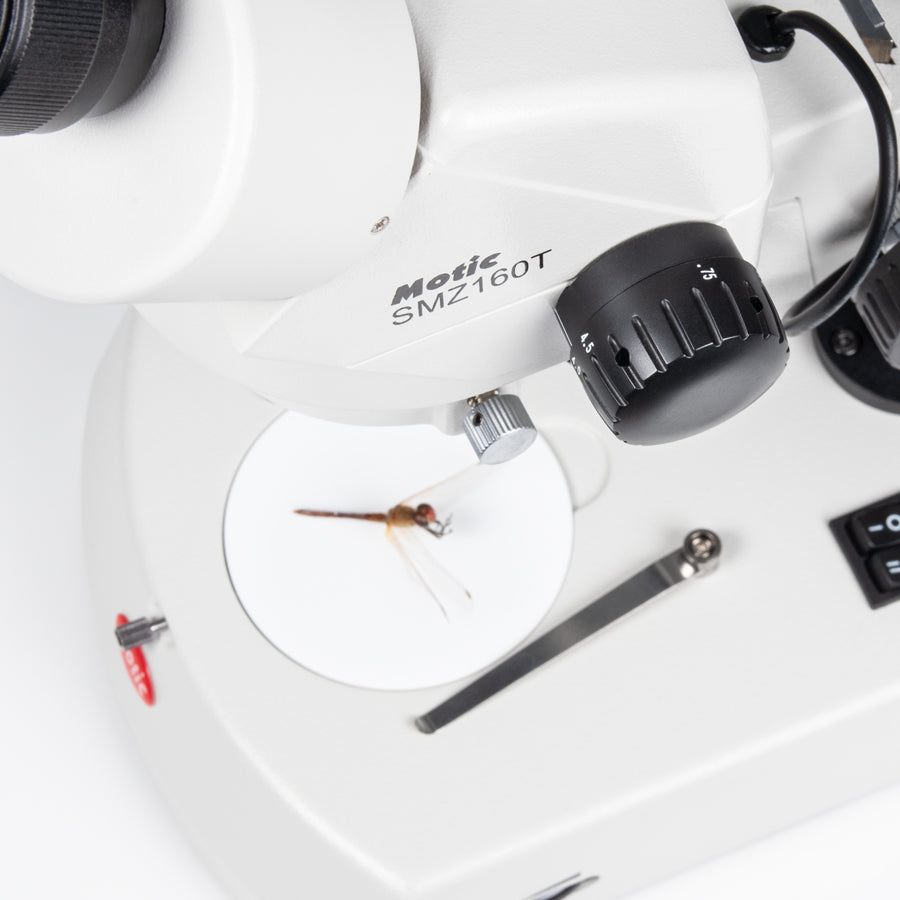 SMZ-160-TLED Trinocular Microscope 7.5X-45X with 10x Eyepiece Part no. 1100201300181 45º inclined