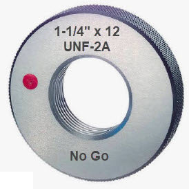 UNF Ring Gauge Class 2A (No-Go) Size 1-1/4-12 UNF Code Number P9028-N11412 With UKAS Certificate of Calibration