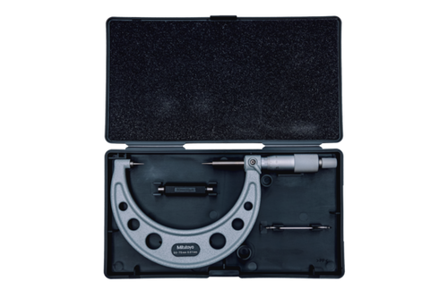 Point Micrometer with Hardened Tip 50-75mm, 15° Tip 112-155
