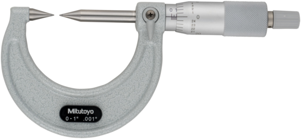 Point Micrometer with Carbide Tip 0-1", 30° Tip 112-237