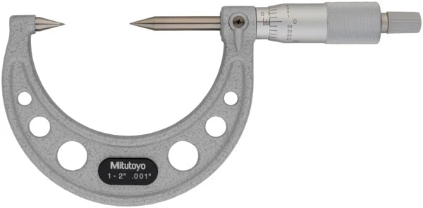 Point Micrometer with Carbide Tip 1-2", 30° Tip 112-238