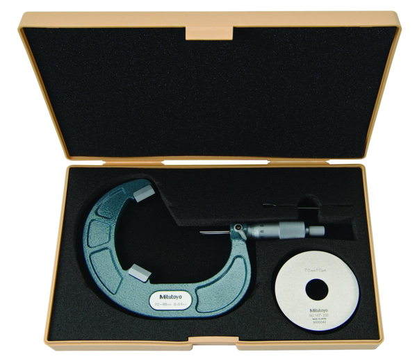 Mitutoyo 3 Flute V-Anvil Micrometer 70-85mm 114-106