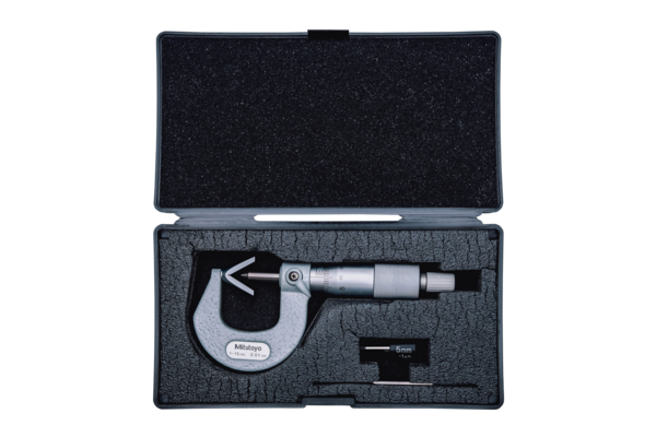Mitutoyo 3 Flute V-Anvil Micrometer 1-15mm 114-161 Without groove