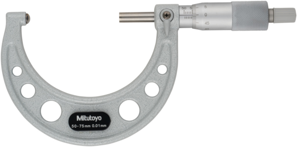 Tube Micrometer, Spherical Anvil 50-75mm 115-117