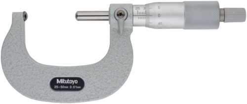 Tube Micrometer, Spherical Anvil/Spindle 25-50mm 115-216