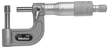 Tube Micrometer Cylindrical Anvil Flat Spindle, 0-1" 115-314