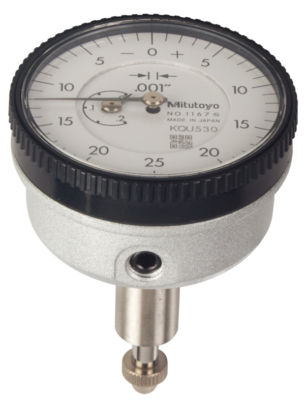 Dial Gauge, ANSI/AGD Type Back Plunger Design, 0,2", 0,001" 1167A