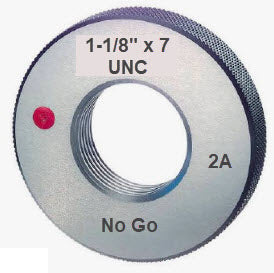 UNC Ring Gauge Class 2A (No-Go) Size 1-1/8"-7UNC Code Number P9028-N1187 With UKAS Certificate of Calibration