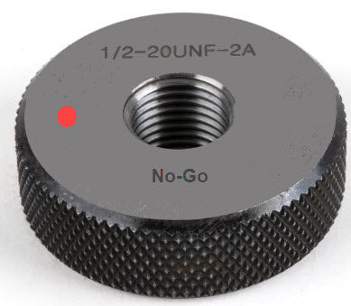 UNF Ring Gauge Class 2A (No-Go) Size 1/2-20 UNF Code Number P9028-N1220 With UKAS Certificate of Calibration