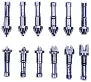 Screw Thread Micrometer Interchangeable Tips, 0-25mm 126-125