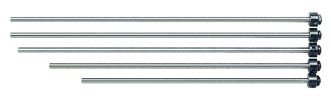 Mitutoyo Depth Micrometer, Interchangeable Rods 0-3", 2,5" Base 129-126