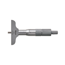 Mitutoyo Depth Micrometer, Interchangeable Rods 0-6", 2,5" Base 129-128