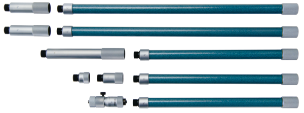 Tubular Inside Micrometer, Hardened Face 2-60" 137-215