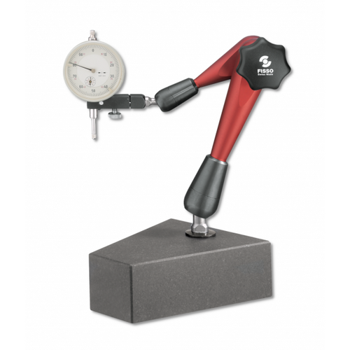 FISSO Strato Line Model: M-28 F + G - With Granite Base - 3D articulated gauging arm stem 8mm, Indicator not supplied, Code M-28.40