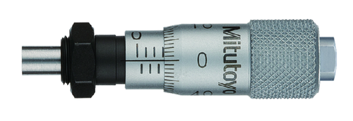 Micrometer Head, Ultra Small Type 0-6.5mm, 0.01mm, Flat, with Clamp Nut 148-203-10