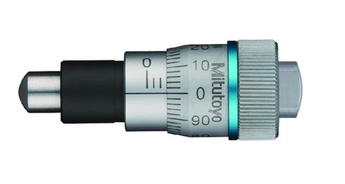 Micrometer Head, Spindle Feed 0,1mm/rev. 0-6,5mm, 0,002mm, Spherical 148-342-10