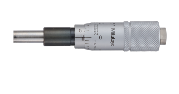 Micrometer Head, Carbide Tipped Spindle Standard Type, 0-0,5", 0,001", Flat, Rev. Reading 149-831-10