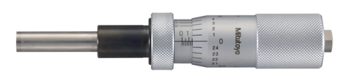 Micrometer Head, Medium-sized Type with D=8mm Spindle, 0-1", 0,0001", Flat, with Spindle Lock, w/o Ratched 151-243-10