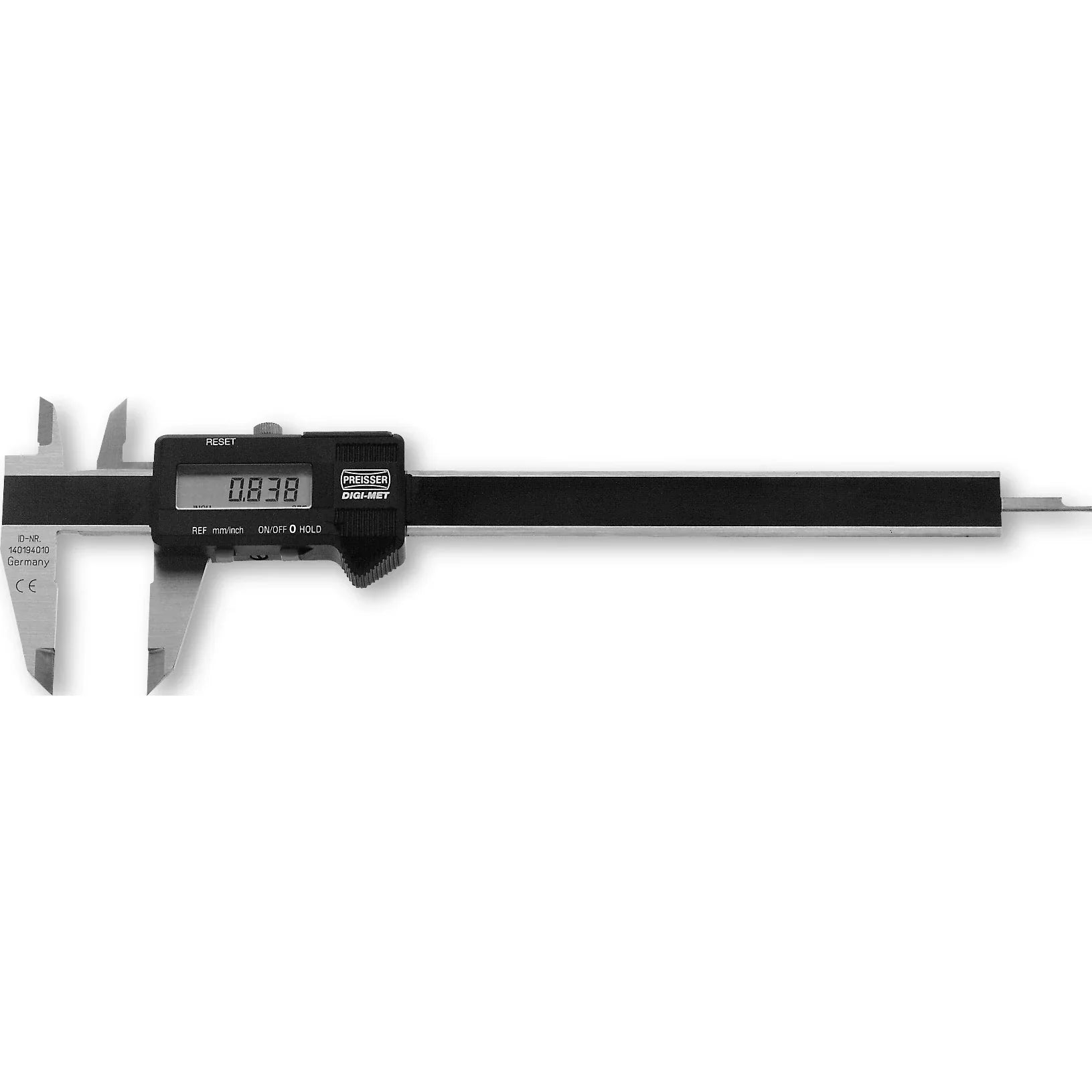 Helios Preisser DIGIT-MET® Universal Style Caliper 150mm / 6" Resolution .01mm/.0005" Manufactured in Germany