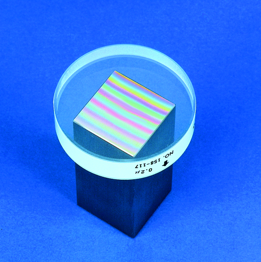 Optical Flat, 12mm D=45mm, 0,1µm 158-118